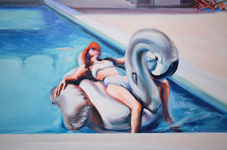 Original Realism Beach Painting by Rafał Knop