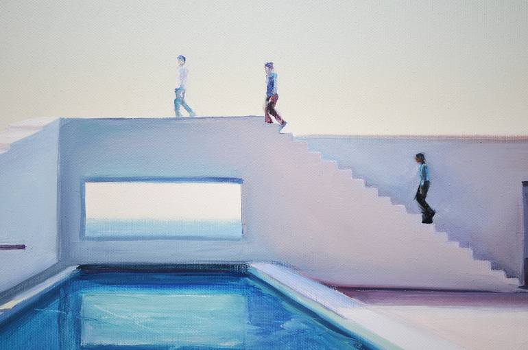 Original Realism Beach Painting by Rafał Knop