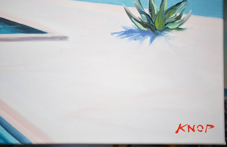 Original Figurative Beach Painting by Rafał Knop