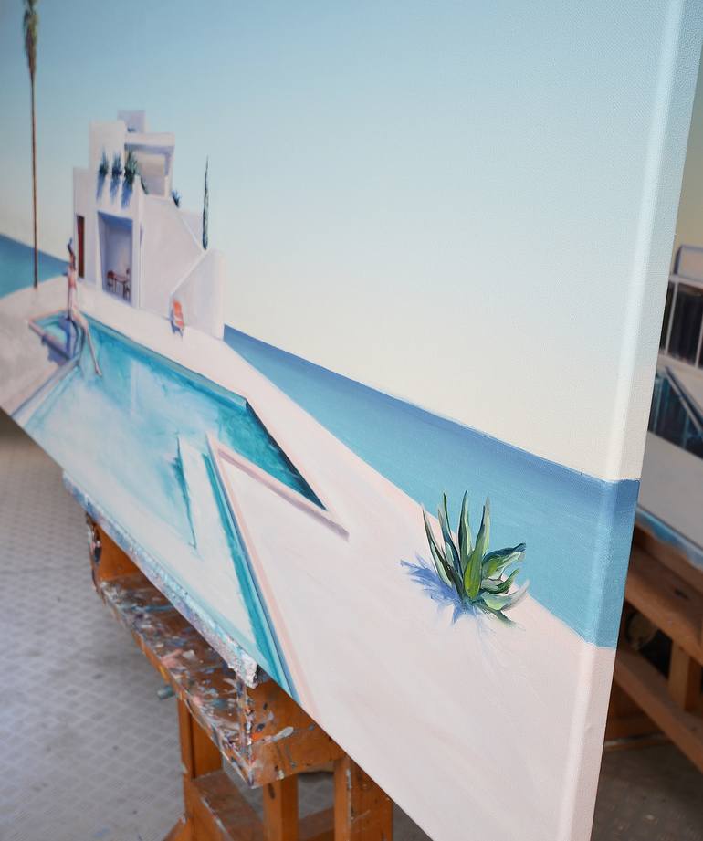 Original Figurative Beach Painting by Rafał Knop