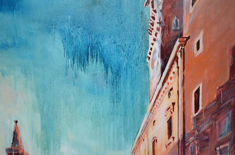 Original Impressionism Cities Painting by Rafał Knop