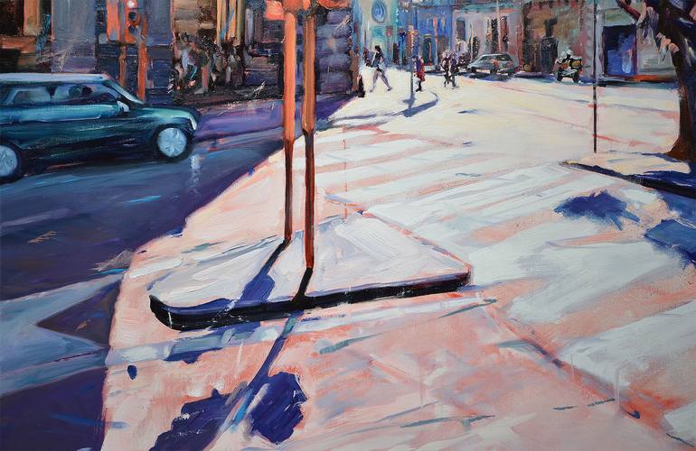 Original Realism Cities Painting by Rafał Knop