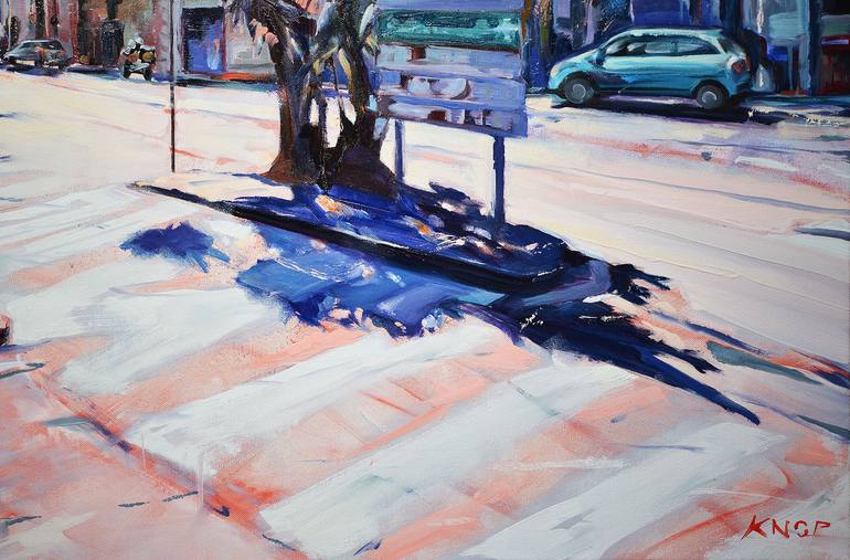Original Realism Cities Painting by Rafał Knop
