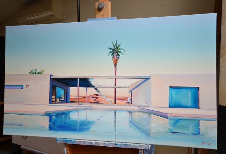 Original Modernism Landscape Painting by Rafał Knop