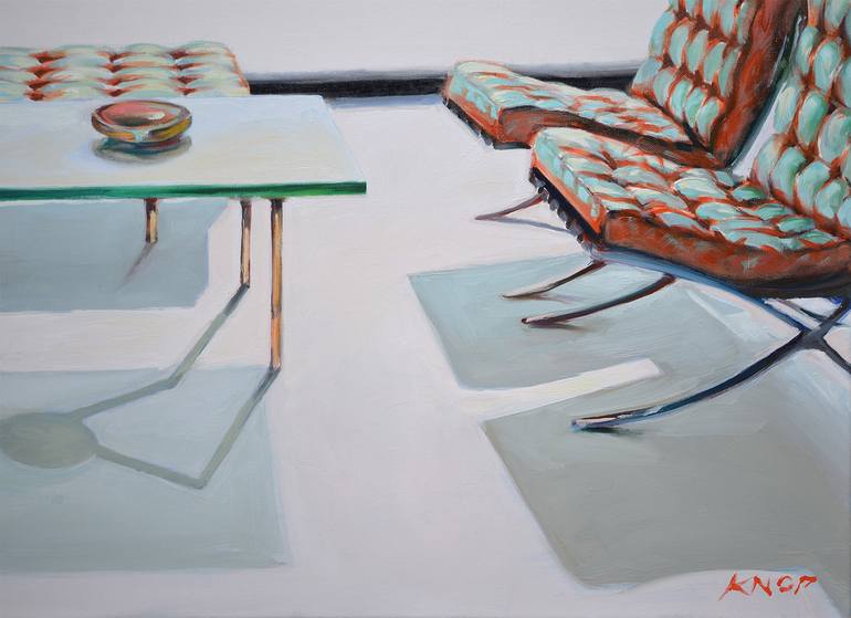 Original Minimalism Architecture Painting by Rafał Knop