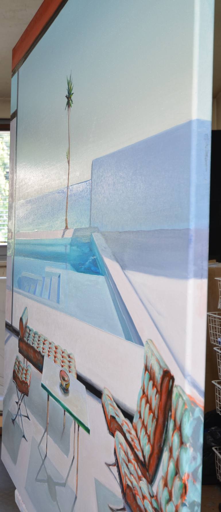 Original Minimalism Architecture Painting by Rafał Knop