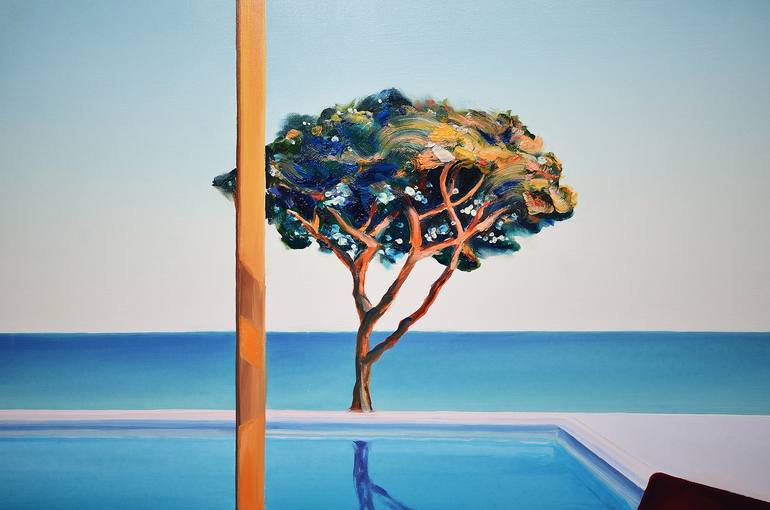 Original Minimalism Landscape Painting by Rafał Knop