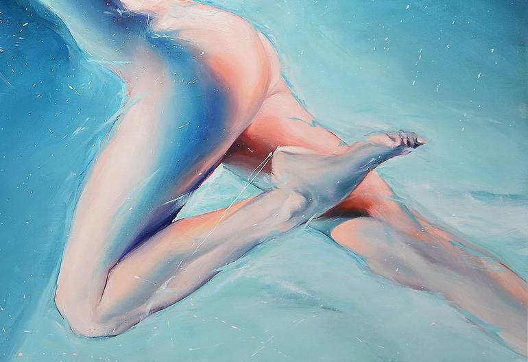 Original Figurative Nude Painting by Rafał Knop