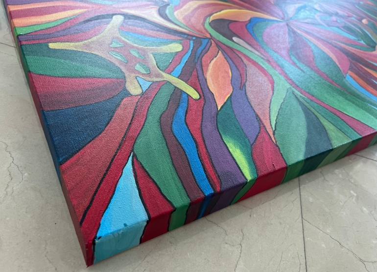 Original Abstract Expressionism Abstract Painting by Nicky Spaulding