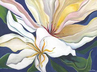 Original Contemporary Floral Painting by Nicky Spaulding