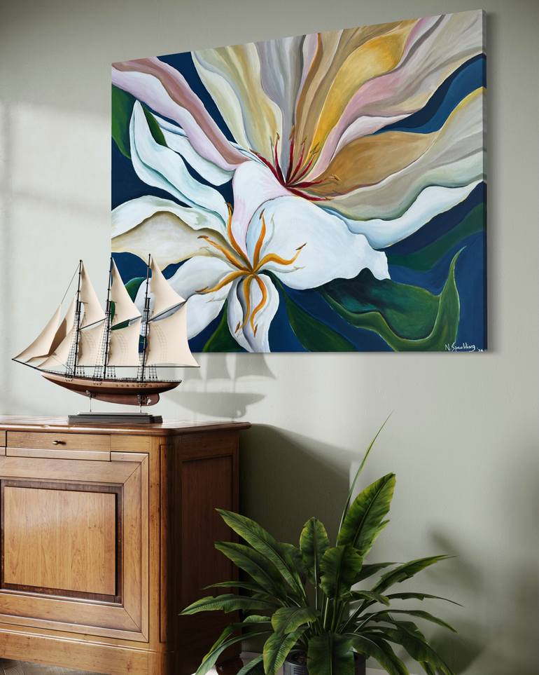 Original Contemporary Floral Painting by Nicky Spaulding