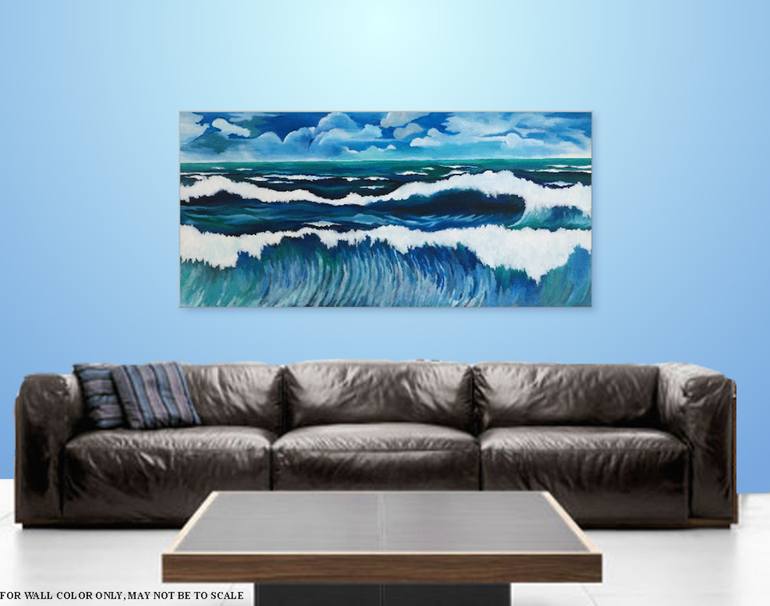 Original Fine Art Seascape Painting by Nicky Spaulding