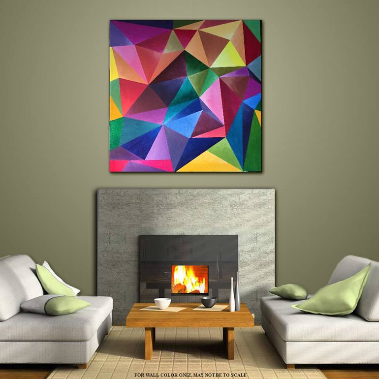 Original Geometric Painting by Nicky Spaulding