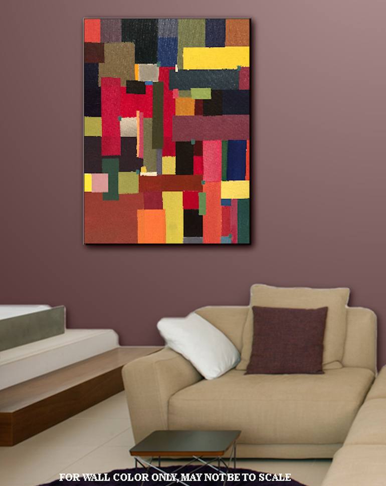 Original Abstract Geometric Painting by Nicky Spaulding