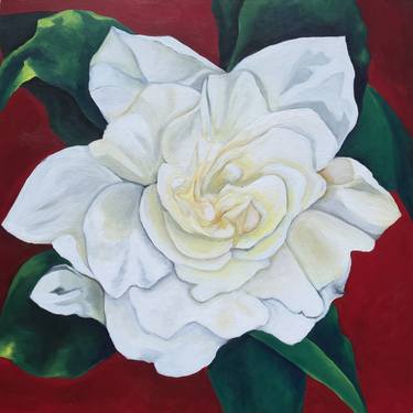 Original Fine Art Floral Paintings by Nicky Spaulding