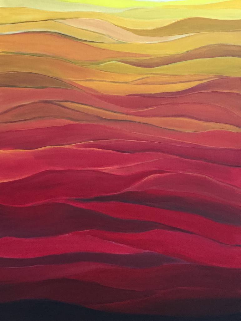 ABSTRACT SUNSET Painting