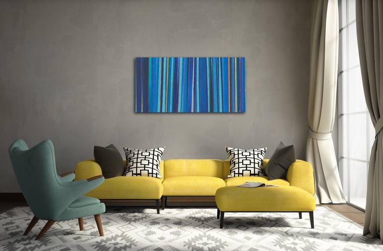 Original Abstract Geometric Painting by Nicky Spaulding