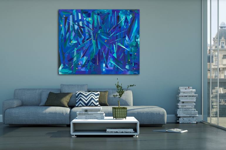 Original Abstract Expressionism Abstract Painting by Nicky Spaulding