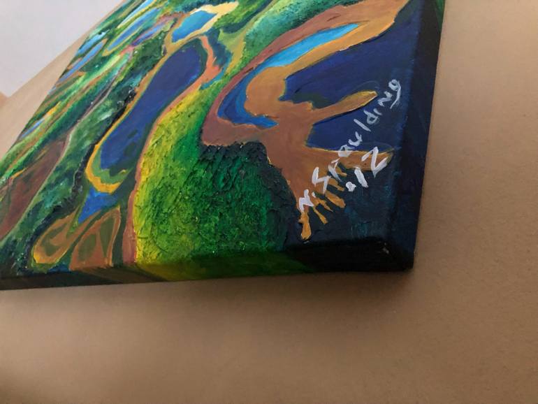 Original Abstract Expressionism Abstract Painting by Nicky Spaulding