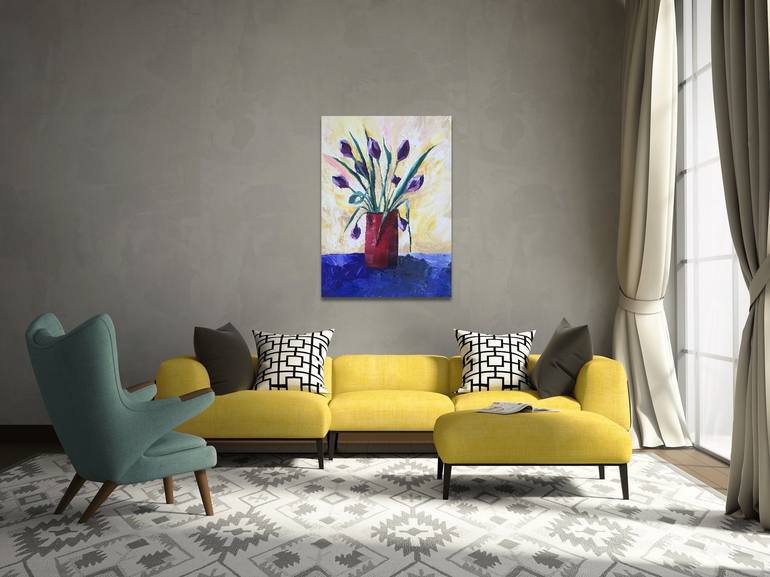 Original Floral Painting by Nicky Spaulding