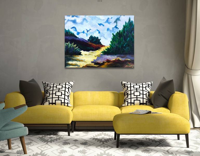 Original Expressionism Landscape Painting by Nicky Spaulding