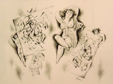 Original Figurative Erotic Drawings by Vladimir Bukiya