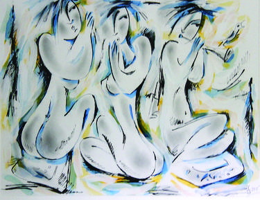 Print of Figurative Nude Drawings by Vladimir Bukiya