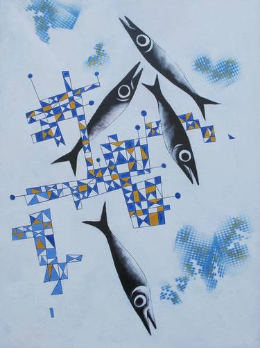 Original Fish Painting by Vladimir Bukiya