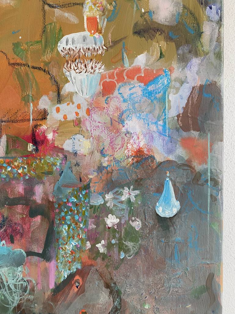 Original Surrealism Abstract Painting by Edith Torony