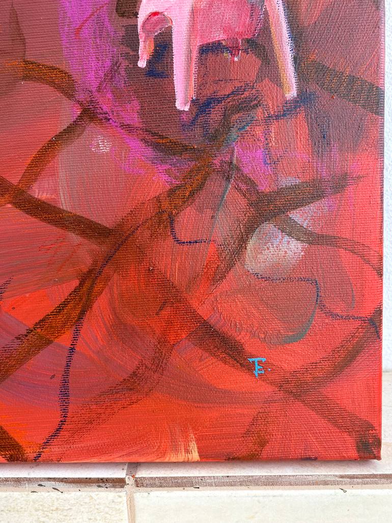 Original Abstract Expressionism Abstract Painting by Edith Torony