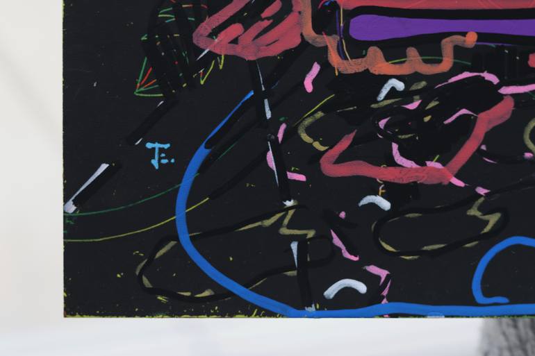 Original Abstract Mixed Media by Edith Torony