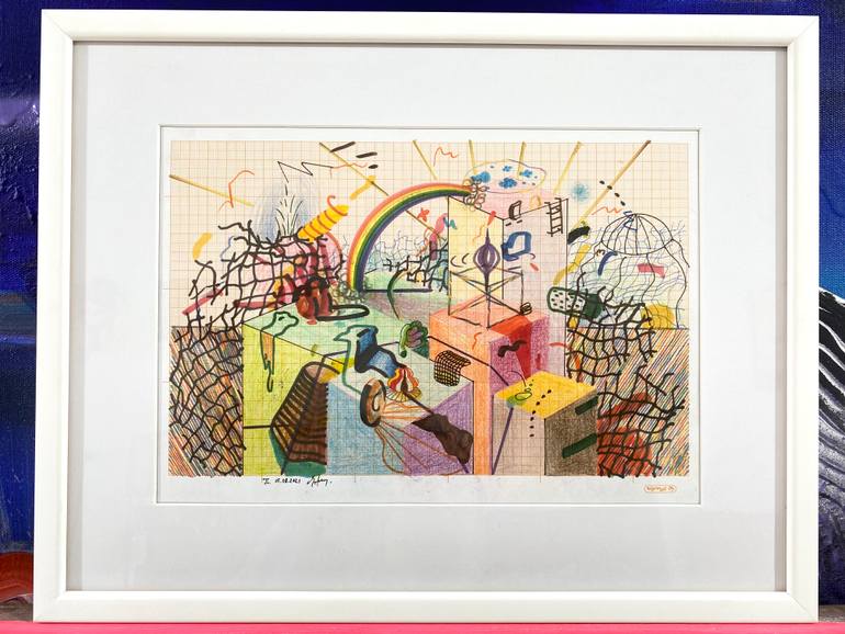 Original Other Abstract Drawing by Edith Torony