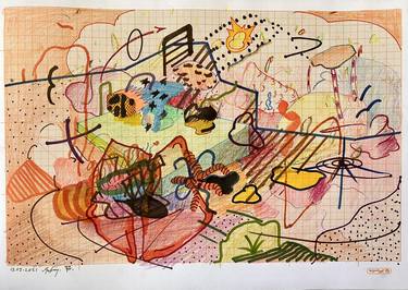 Original Abstract Drawings by Edith Torony