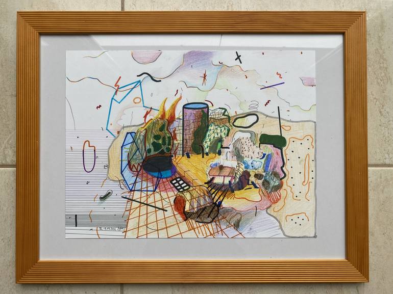 Original Abstract Drawing by Edith Torony