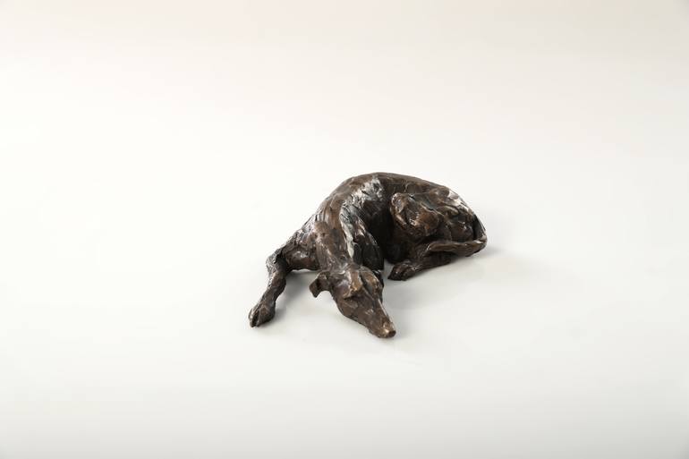 Original Figurative Dogs Sculpture by Laura Pentreath