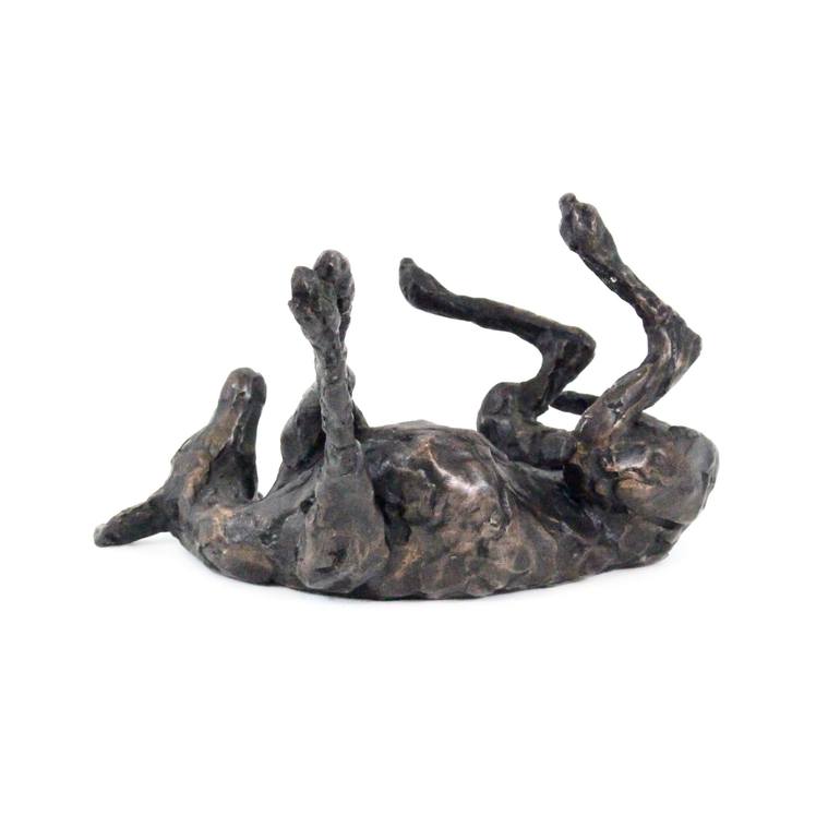 Original Figurative Dogs Sculpture by Laura Pentreath