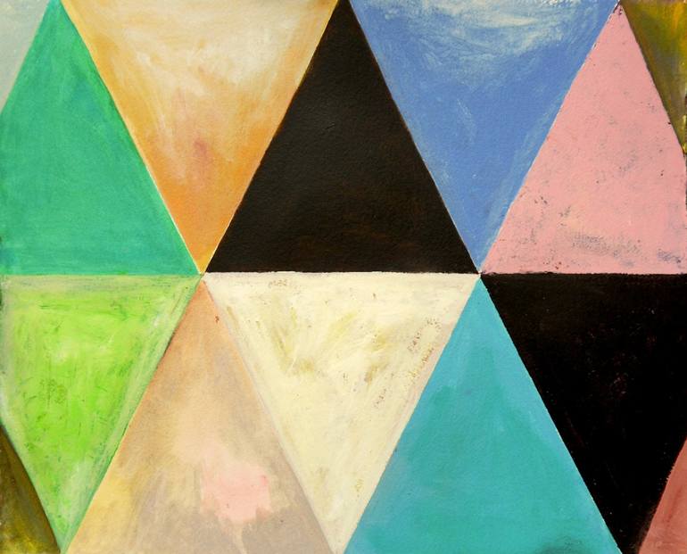 Triangles Painting by Zuhal Yeamans Saatchi Art
