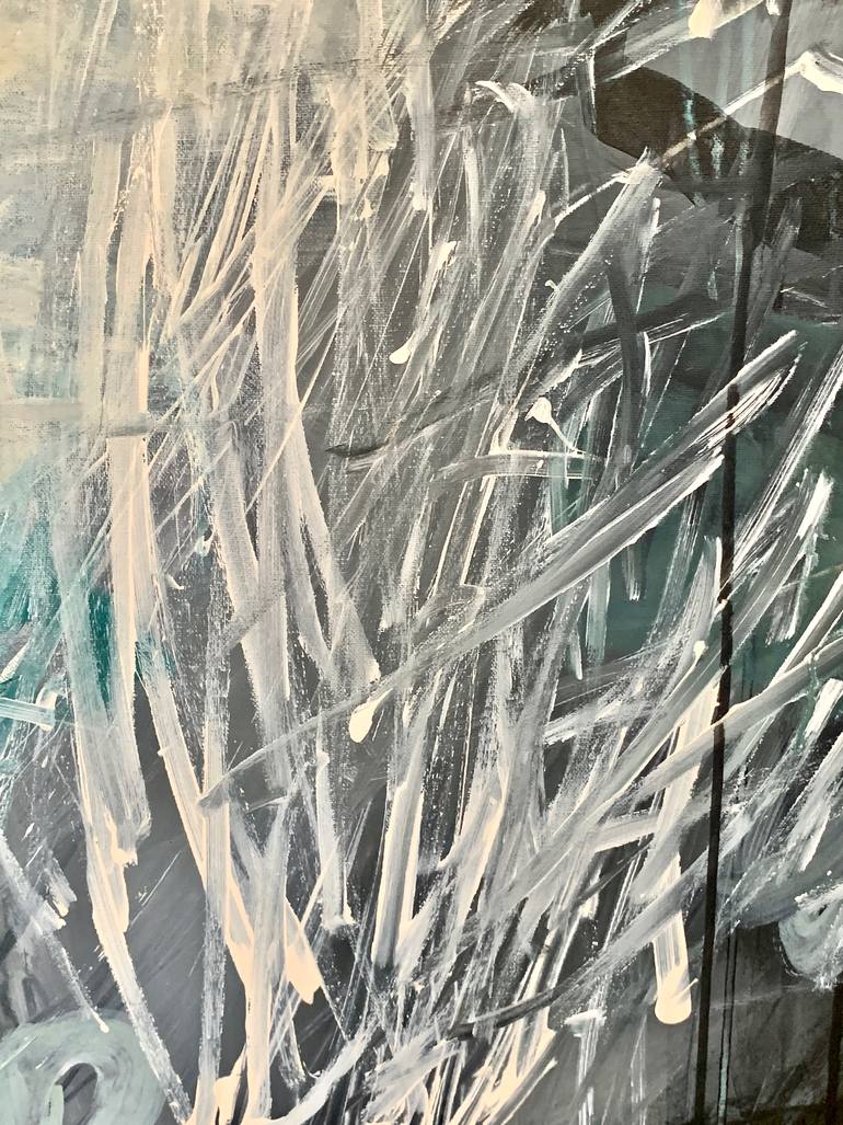 Original Abstract Expressionism Abstract Painting by Claudia Grutke