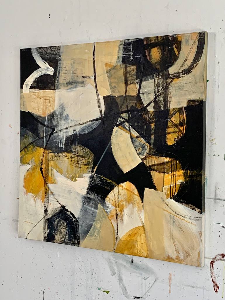 Original Abstract Expressionism Abstract Painting by Claudia Grutke