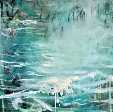 Original Abstract Water Paintings by Claudia Grutke