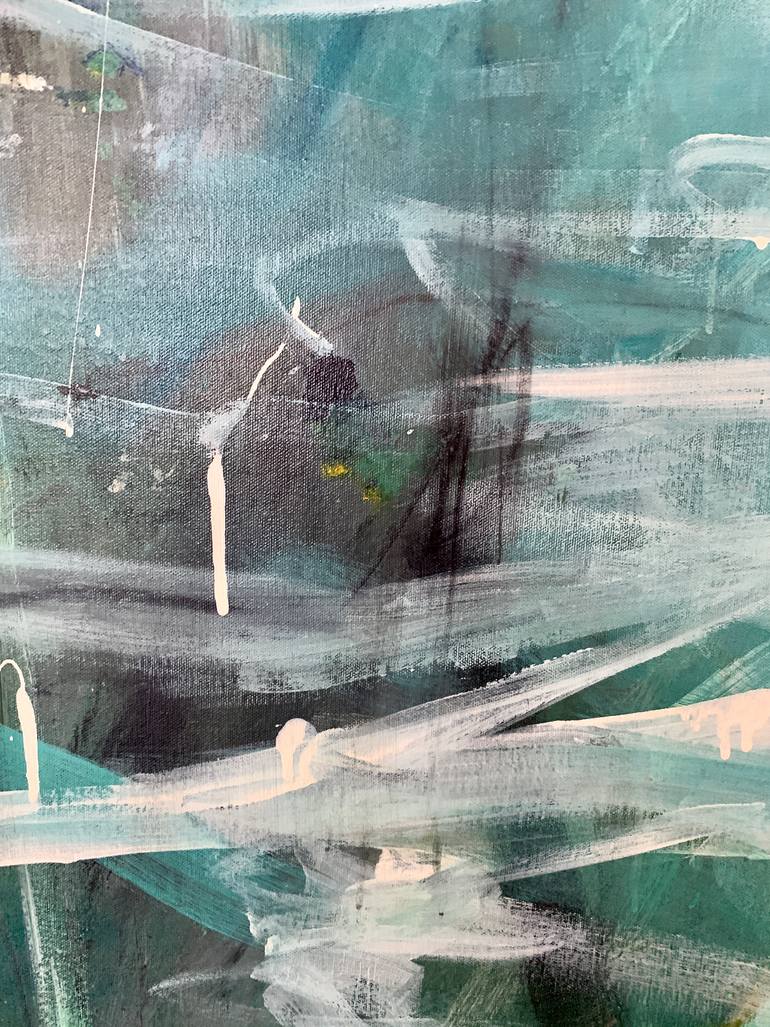 Original Abstract Water Painting by Claudia Grutke