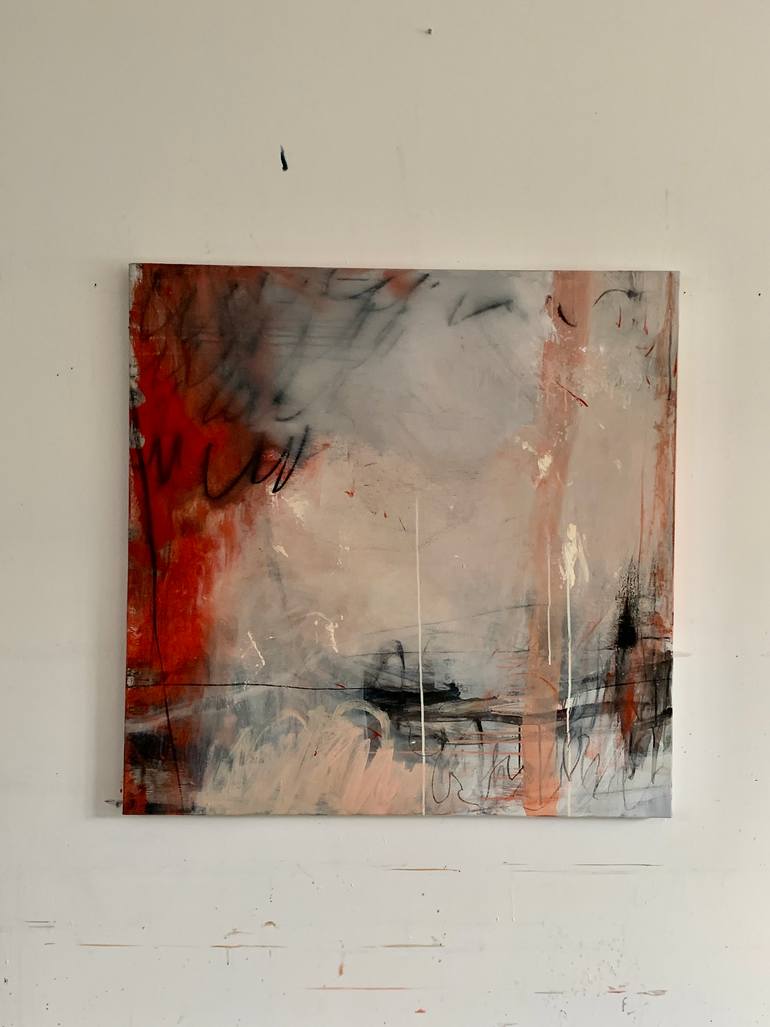 Original Abstract Expressionism Abstract Painting by Claudia Grutke