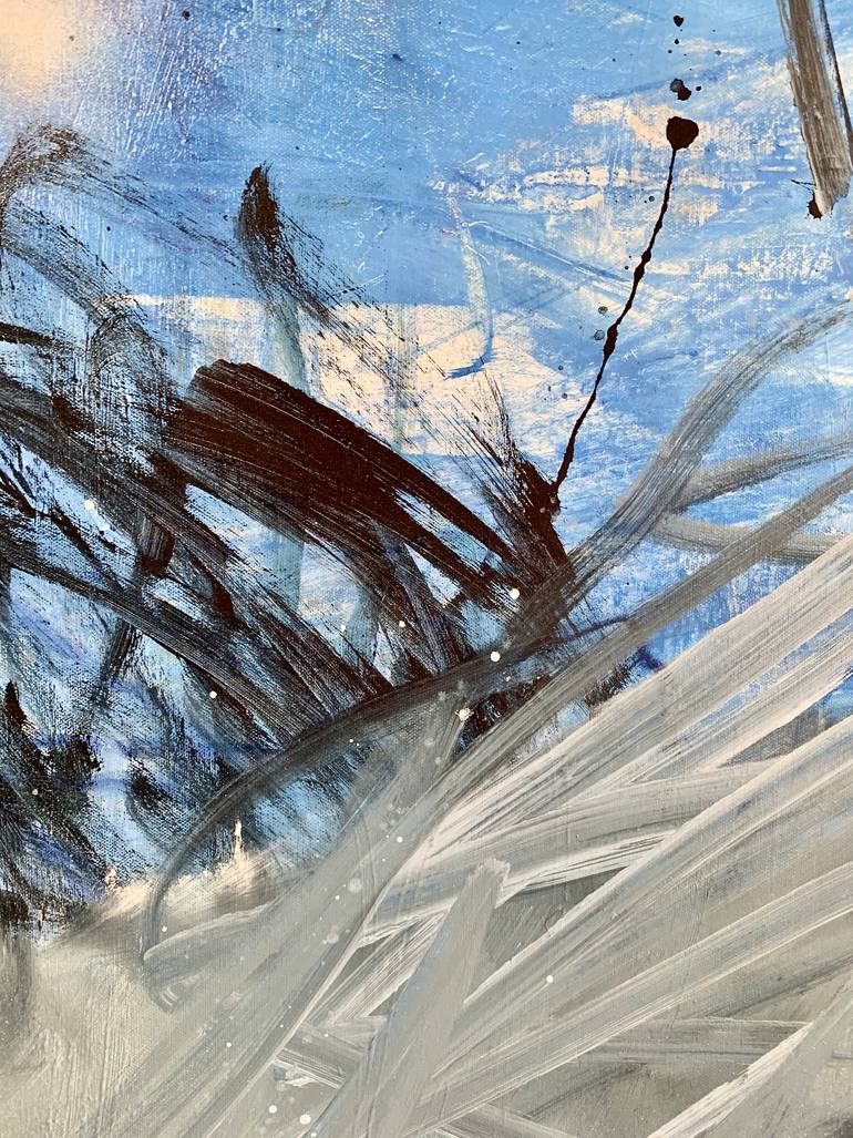 Original Abstract Expressionism Abstract Mixed Media by Claudia Grutke