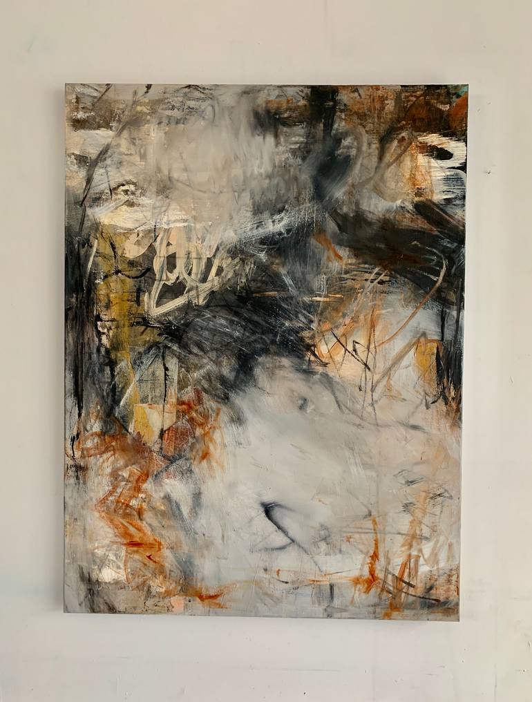 Original Abstract Expressionism Abstract Painting by Claudia Grutke