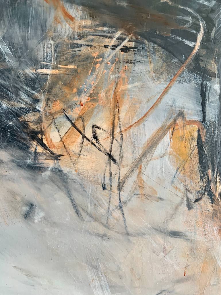 Original Abstract Expressionism Abstract Painting by Claudia Grutke