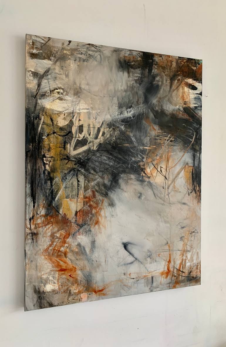 Original Abstract Expressionism Abstract Painting by Claudia Grutke