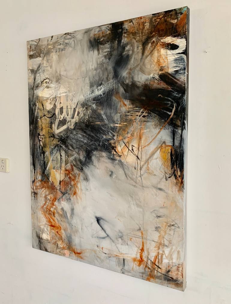 Original Abstract Expressionism Abstract Painting by Claudia Grutke