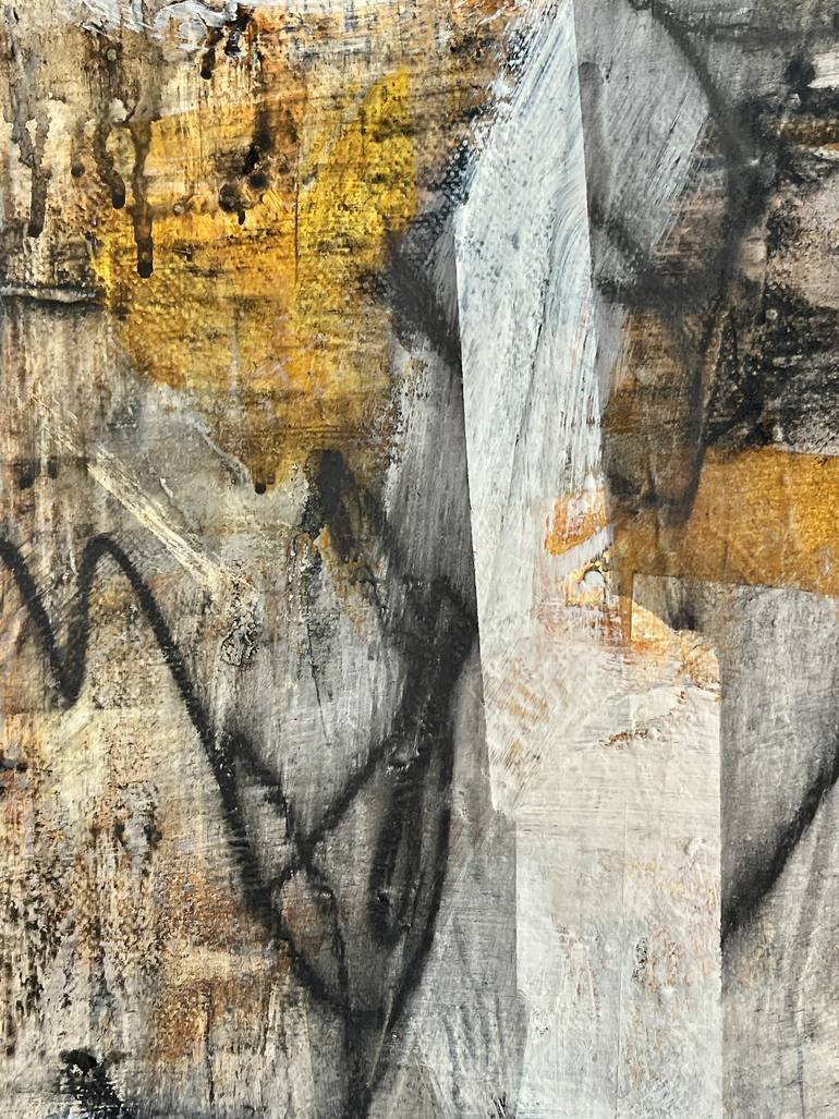 Original Abstract Cities Mixed Media by Claudia Grutke