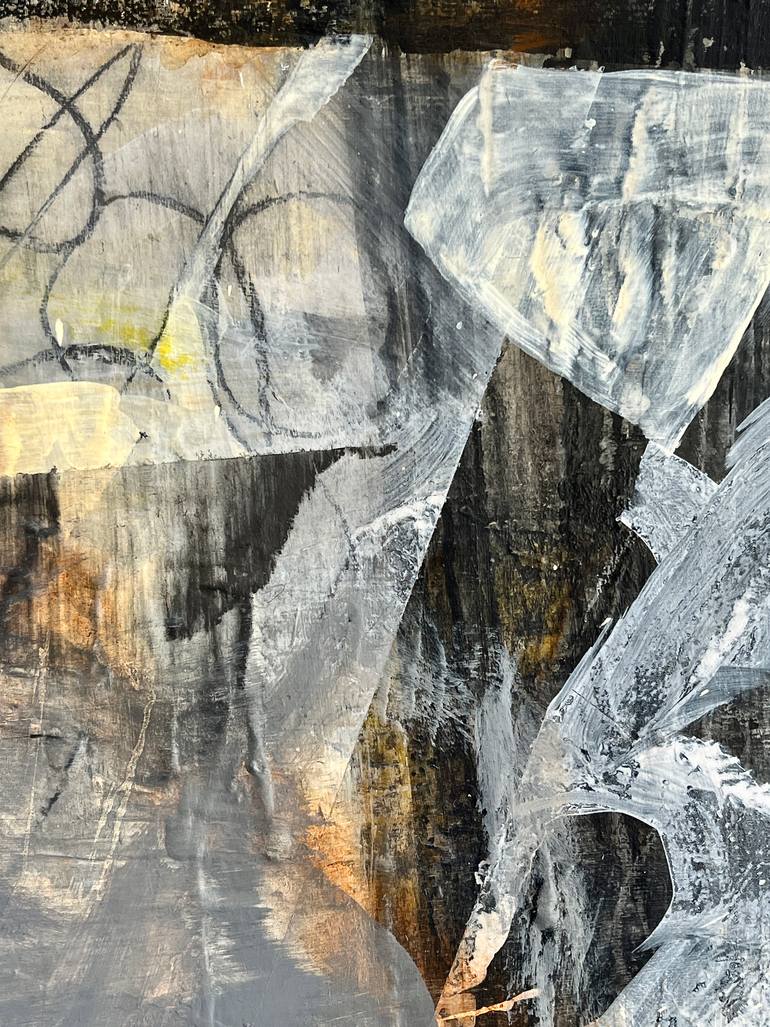 Original Abstract Cities Mixed Media by Claudia Grutke