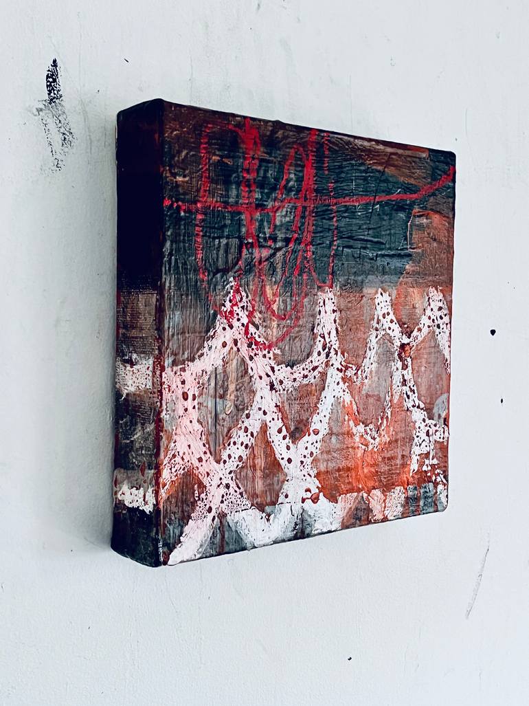 Original Abstract Boat Mixed Media by Claudia Grutke